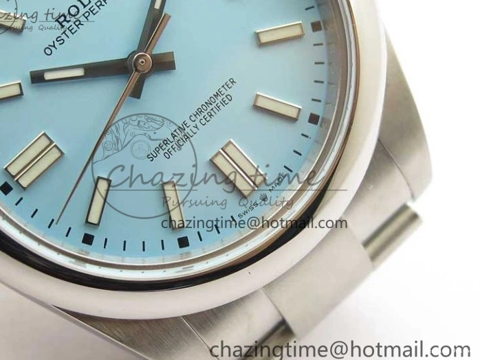 0520 GoodFit Oyster Perpetual 41mm 124300 BP Maker Best Edition Tiffany Blue Dial on SS Bracelet 2691